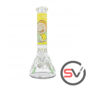 RICK AND MORTY 420 TIME GLASS BEAKER  14inch